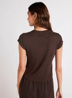 Bella Dahl Baby Crew Tee - Chestnut Brown- Seasonal Essentials