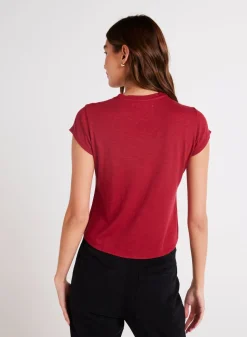 Bella Dahl Baby Crew Tee - Ruby Red- Seasonal Essentials