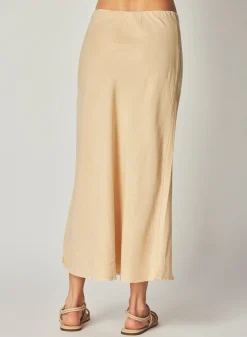 Bella Dahl Bias Midi Skirt - Summer Khaki- Skirts