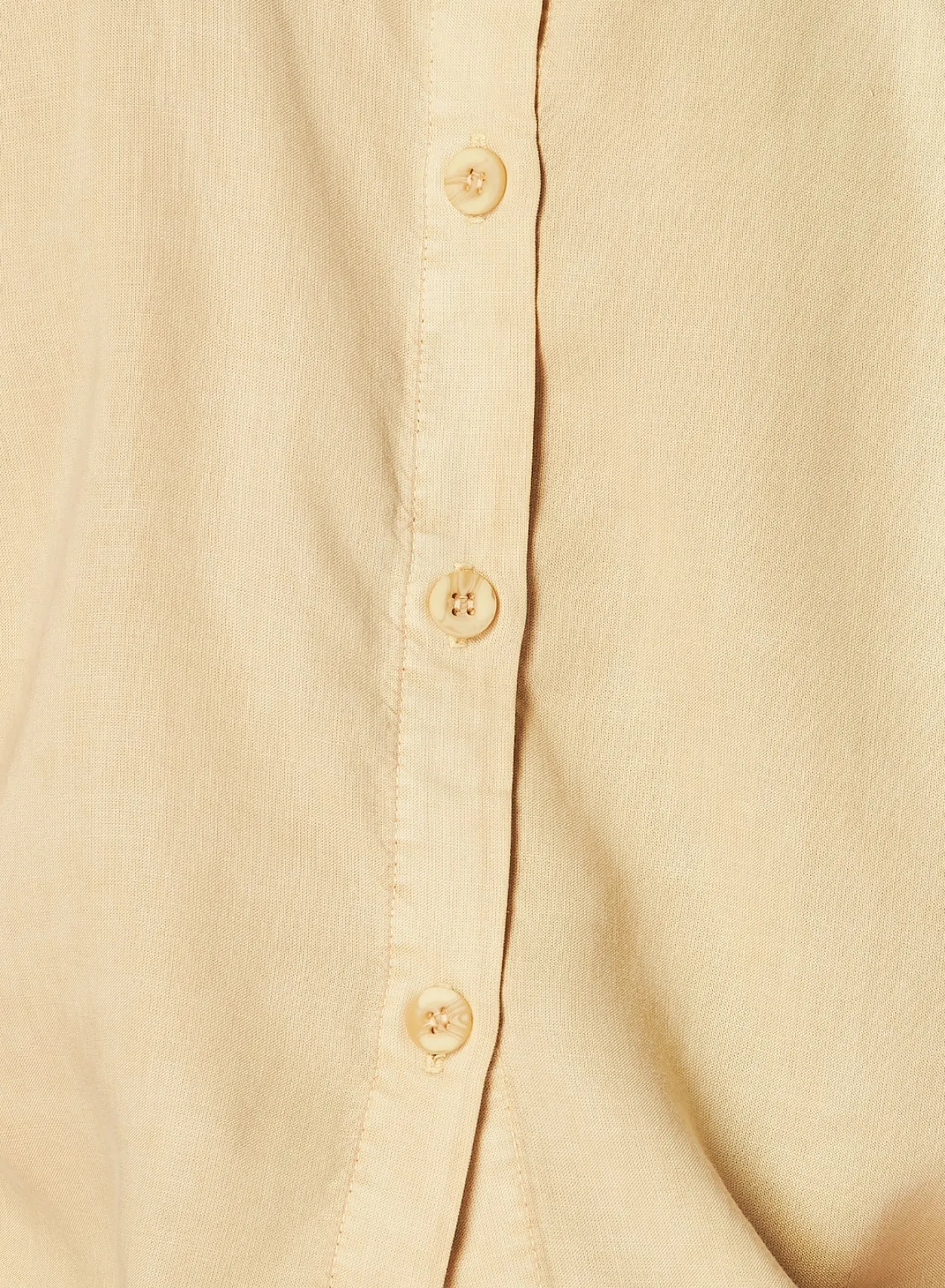 Bella Dahl Boxy Button Back Top - Summer Khaki- Sleeveless