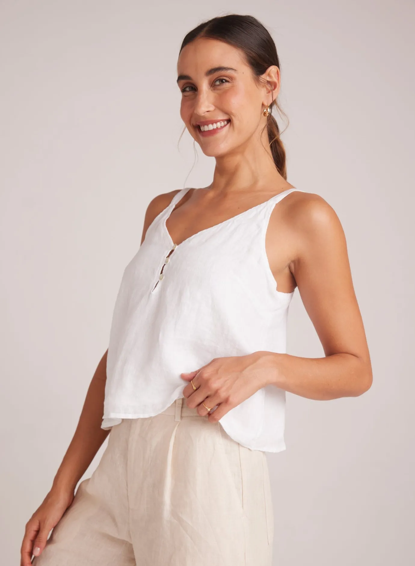 Bella Dahl Button Front Cami - - Sleeveless