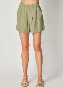 Bella Dahl Callie Ruffle Short - Dried Herb- Shorts