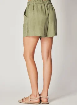 Bella Dahl Callie Ruffle Short - Dried Herb- Shorts