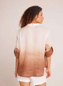 Bella Dahl Capri Button Down - Coconut Ombre Dye- Button Down