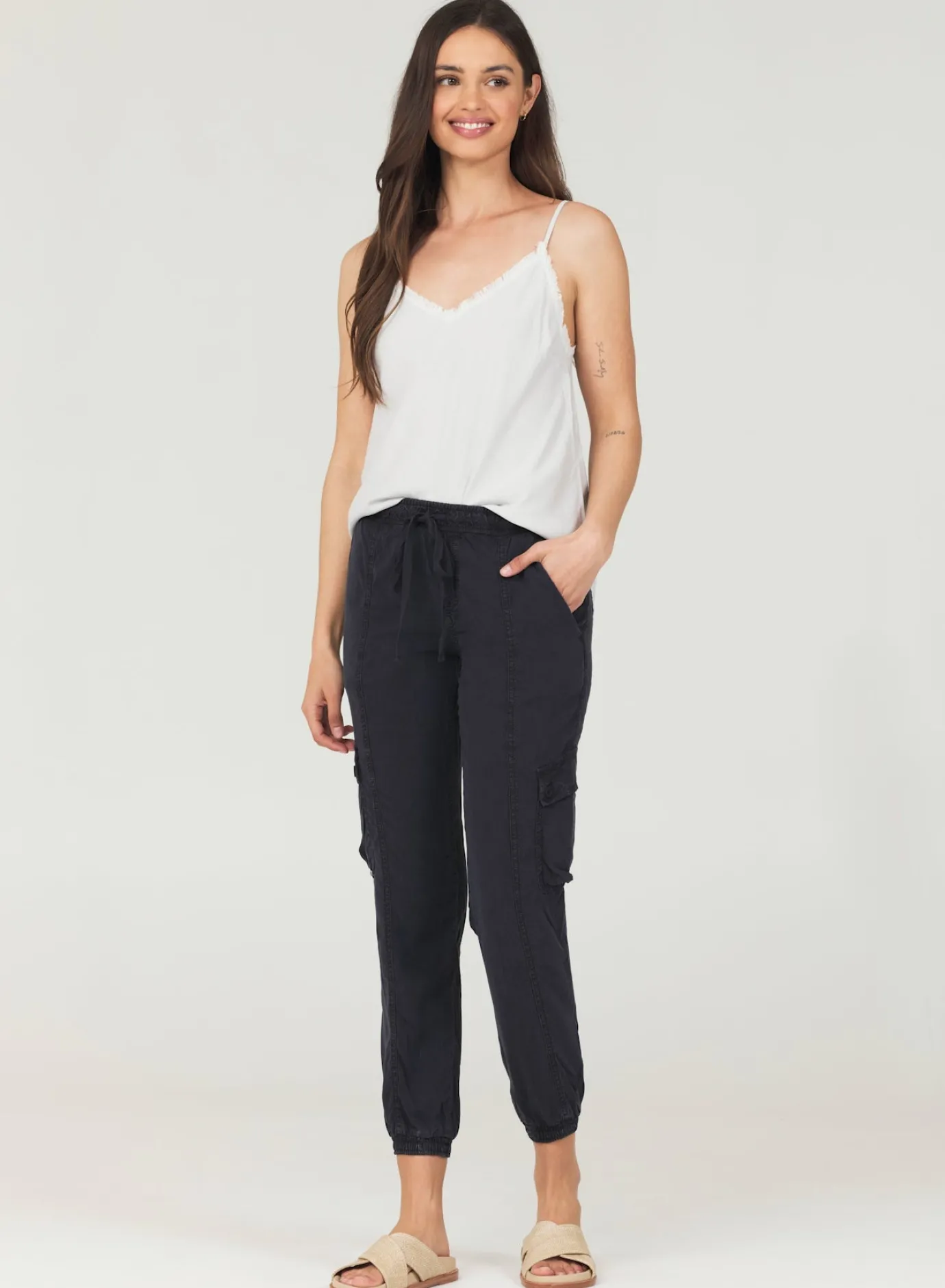Bella Dahl Cargo Track Pants - - Essentials Bottoms