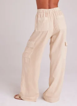 Bella Dahl Cargo Wide Leg - Summer Khaki- Pants