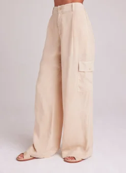 Bella Dahl Cargo Wide Leg - Summer Khaki- Pants