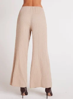Bella Dahl Clean Wide Leg Pant - Light Oak- Pants