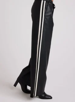 Bella Dahl Coated Faux Leather  Wide Leg  Pant - - Pants