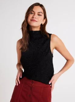 Bella Dahl Cowl Neck Bias Top - - Sleeveless