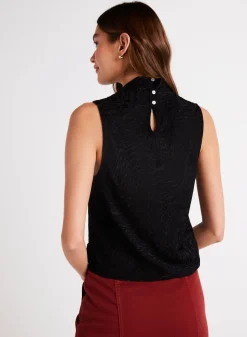 Bella Dahl Cowl Neck Bias Top - - Sleeveless