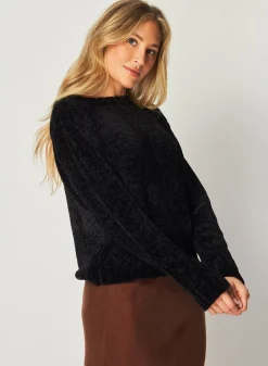 Bella Dahl Crew Neck Chenille Sweater - - Seasonal Essentials