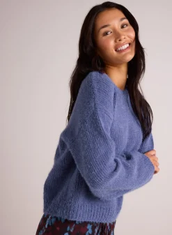 Bella Dahl Drop Shoulder Sweater - Nordic Blue- Sweaters