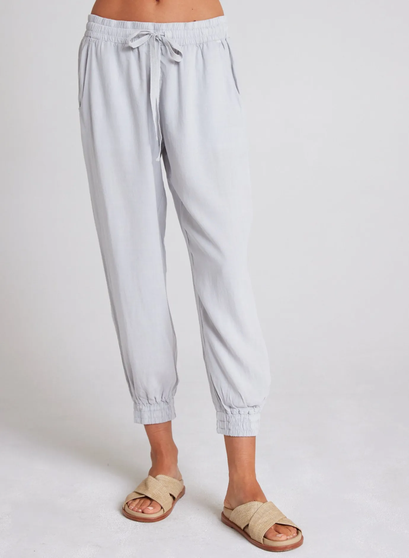 Bella Dahl Easy Drawstring Jogger - Foggy Sky- Pants