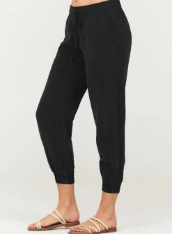 Bella Dahl Easy Drawstring Jogger - Vintage Black- Pants