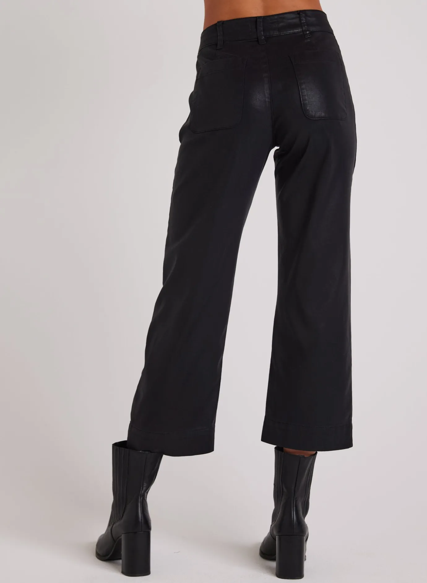 Bella Dahl Faux Leather Saige Wide Leg Crop - - Pants