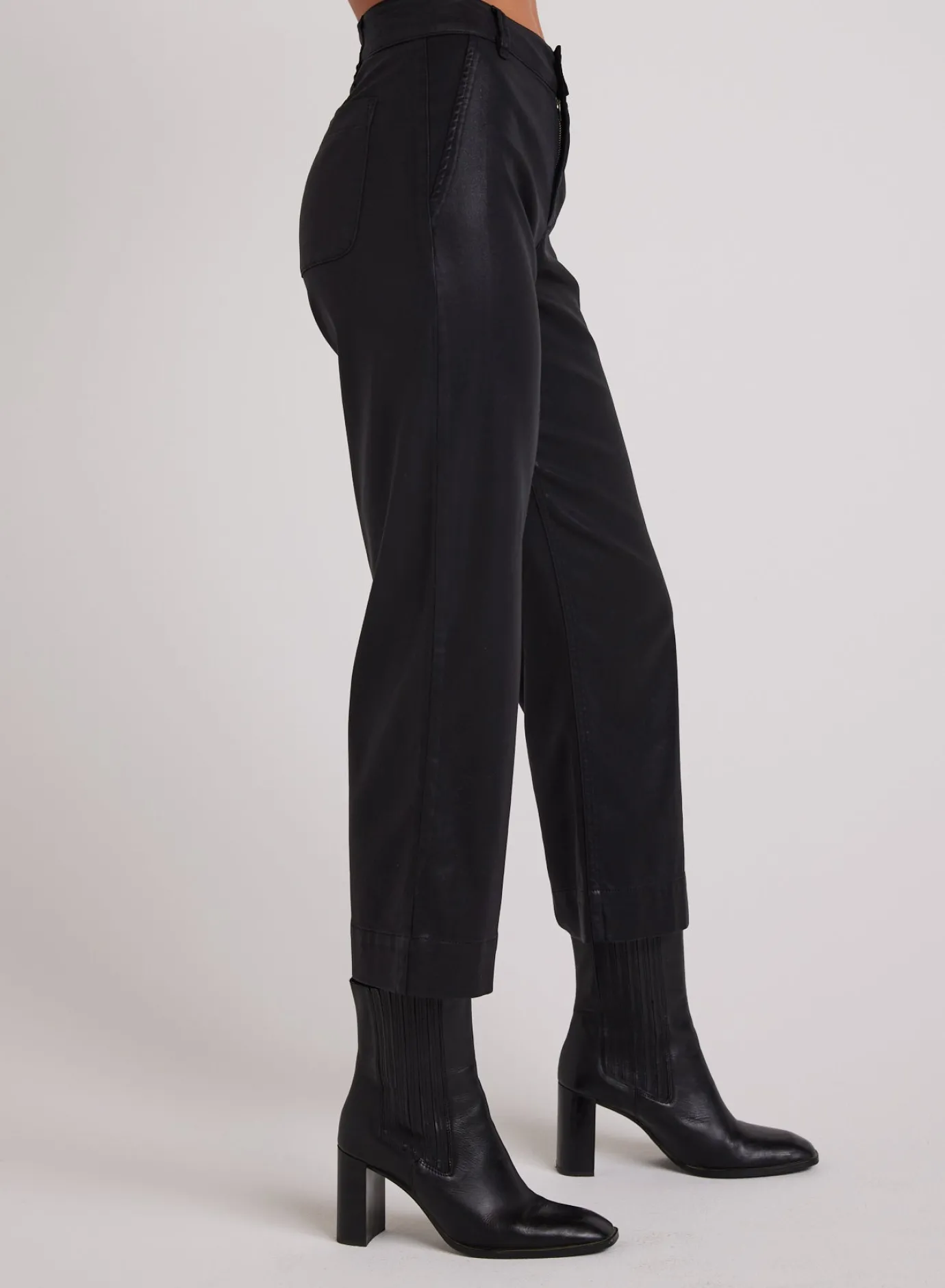 Bella Dahl Faux Leather Saige Wide Leg Crop - - Pants