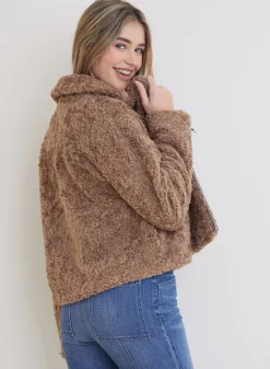 Bella Dahl Felton Teddy Moto Jacket - - Outerwear