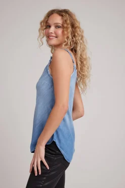 Bella Dahl Frayed Tencel Cami - Medium Ombre Wash- Essentials Tops