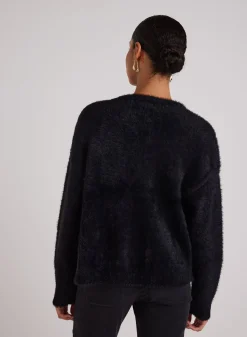 Bella Dahl Fuzzy Crew Neck Cardigan - - Seasonal Essentials