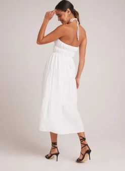 Bella Dahl Gathered Halter Midi Dress - - Long Dresses