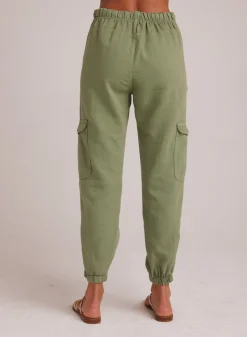 Bella Dahl Isla Pleated Jogger - Lush Foliage- Joggers