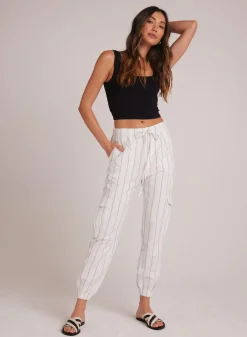 Bella Dahl Isla Pleated Jogger - Mala Beach Stripe- Pants