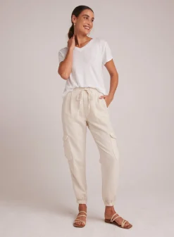 Bella Dahl Isla Pleated Jogger - Seashell Sand- Joggers