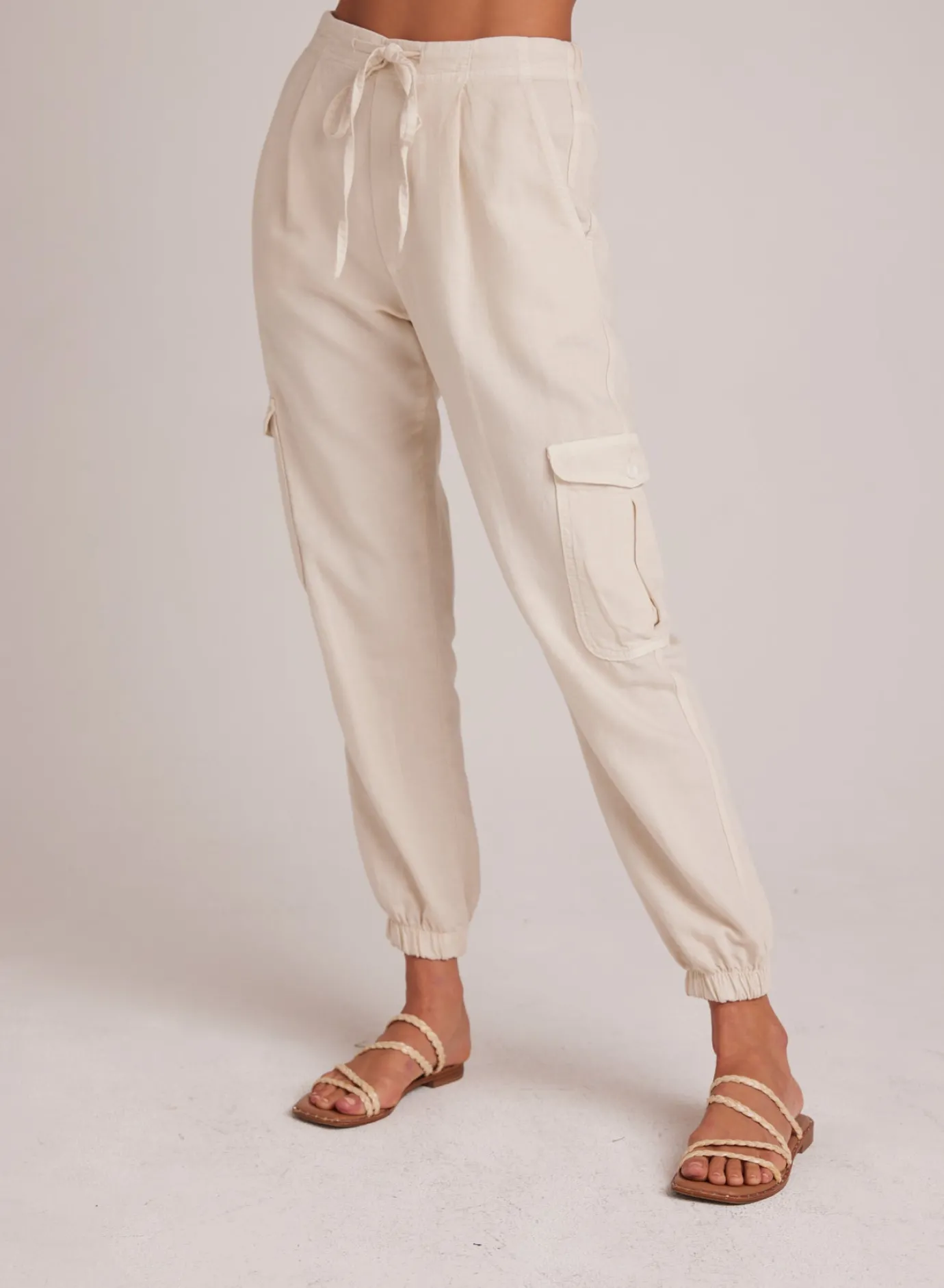 Bella Dahl Isla Pleated Jogger - Seashell Sand- Joggers