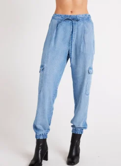 Bella Dahl Isla Pleated Jogger - Vintage Horizon Wash- Joggers