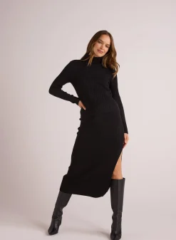 Bella Dahl Knit Skirt with Side Slit - - Skirts