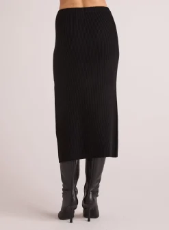 Bella Dahl Knit Skirt with Side Slit - - Skirts