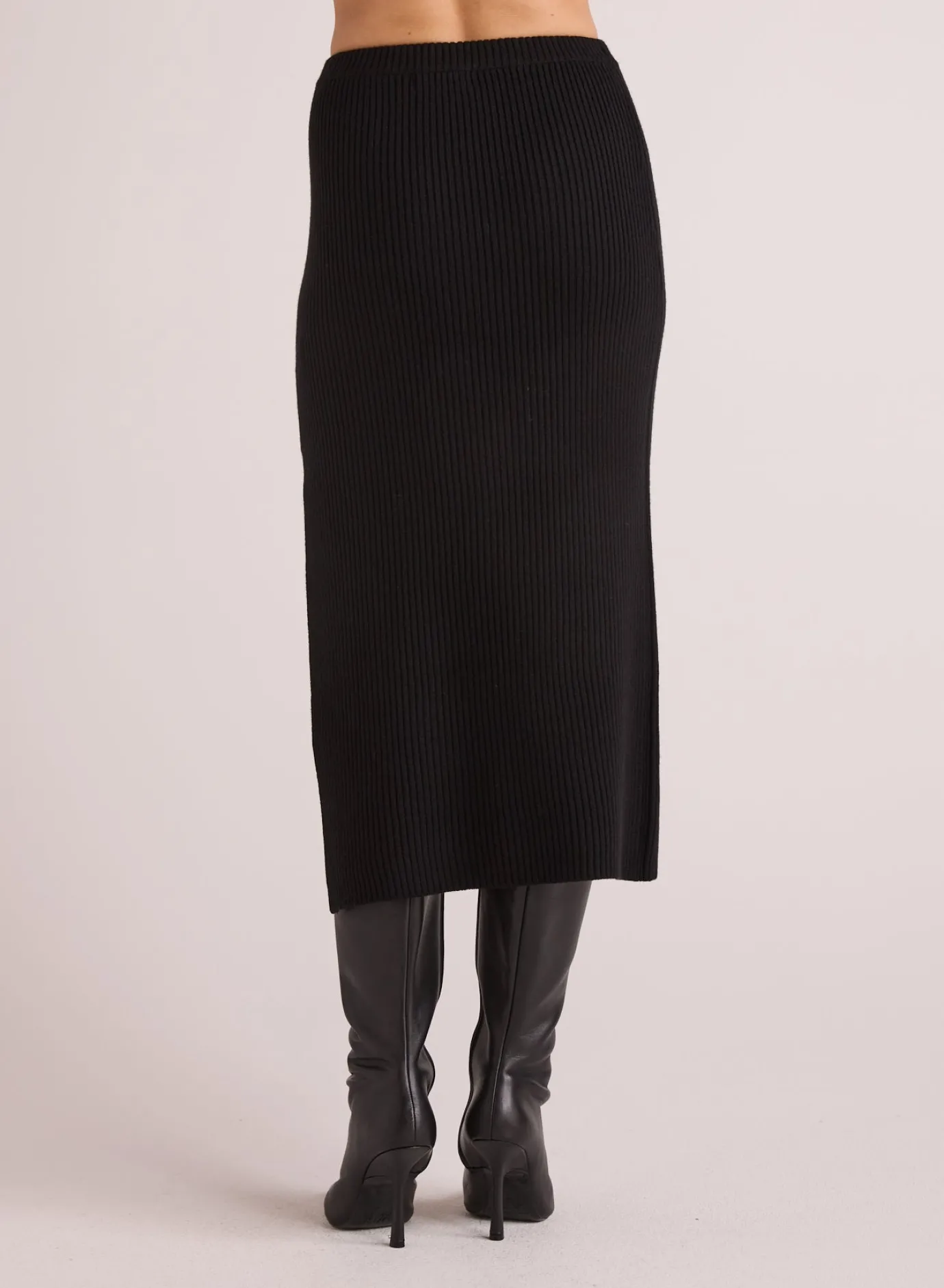 Bella Dahl Knit Skirt with Side Slit - - Skirts