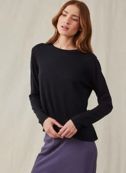 Bella Dahl Long Sleeve Crew Tee - - Long Sleeve