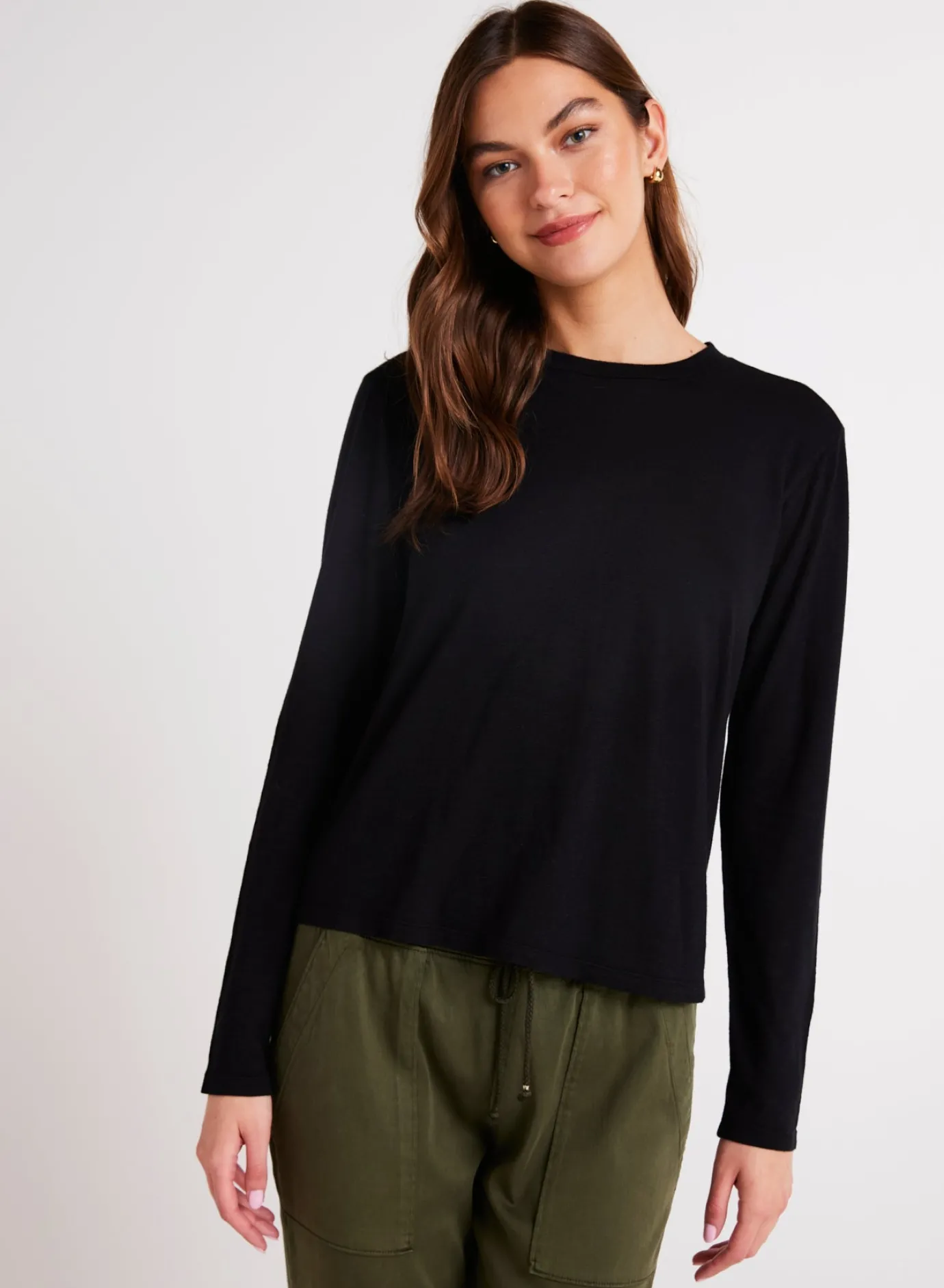 Bella Dahl Long Sleeve Crew Tee - - Long Sleeve