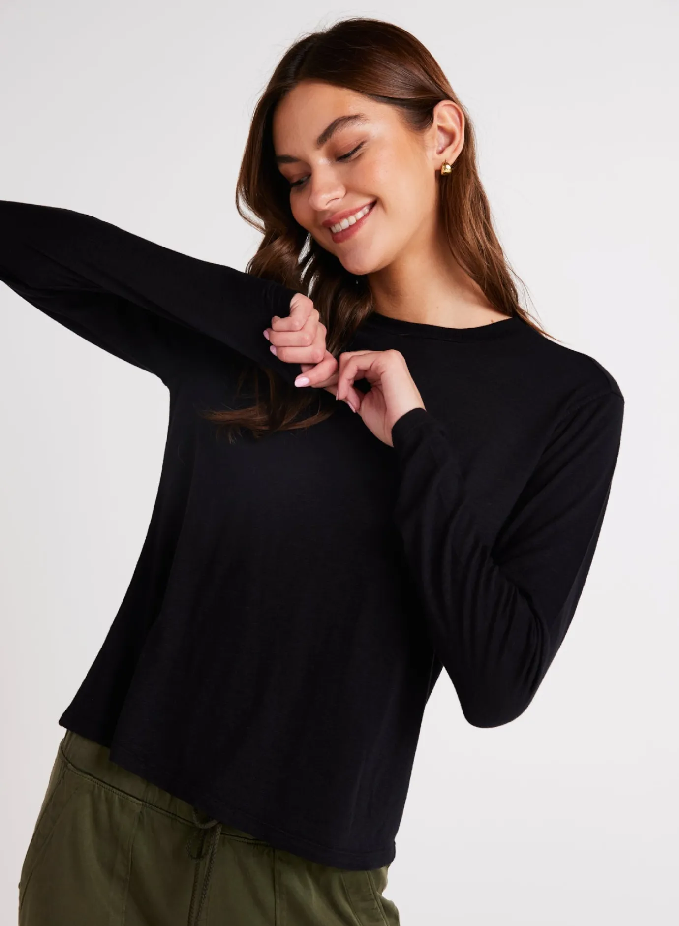 Bella Dahl Long Sleeve Crew Tee - - Long Sleeve