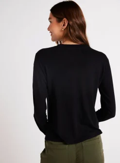 Bella Dahl Long Sleeve Crew Tee - - Seasonal Essentials