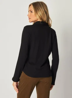Bella Dahl Long Sleeve Knit Button Down - - Button Down