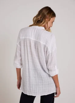 Bella Dahl Long Sleeve Shirred Pullover - - Button Down