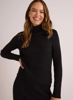 Bella Dahl Long Sleeve Turtleneck Sweater -  - Sweaters