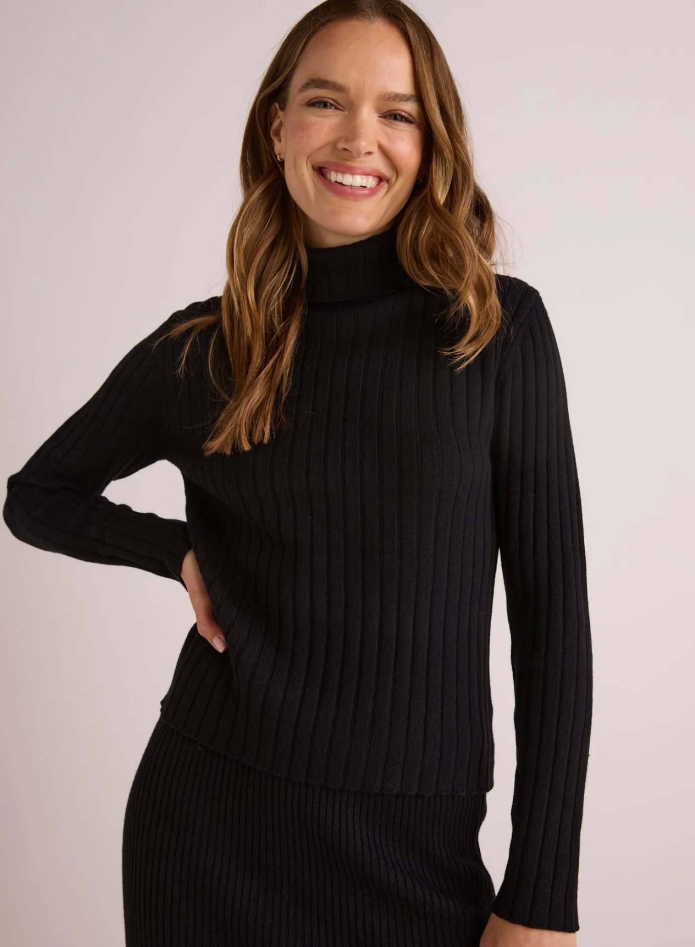 Bella Dahl Long Sleeve Turtleneck Sweater - - Sweaters