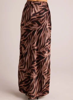 Bella Dahl Maxi Bias Skirt - Hazy Woodland Print- Skirts