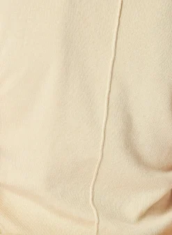 Bella Dahl Mock Neck Linen Jersey Top - Seashell Sand- Sleeveless