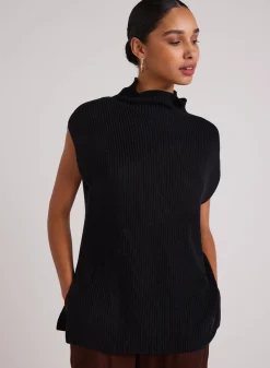Bella Dahl Mock Neck Sweater Tunic - - Sweaters