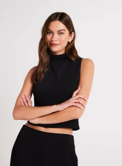 Bella Dahl Mock Neck Top - - Sleeveless