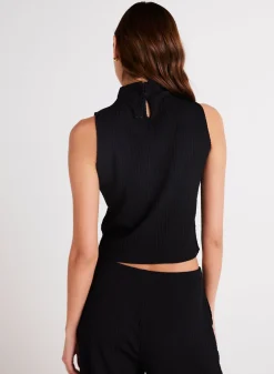 Bella Dahl Mock Neck Top - - Sleeveless
