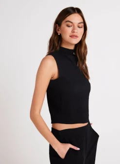 Bella Dahl Mock Neck Top - - Sleeveless