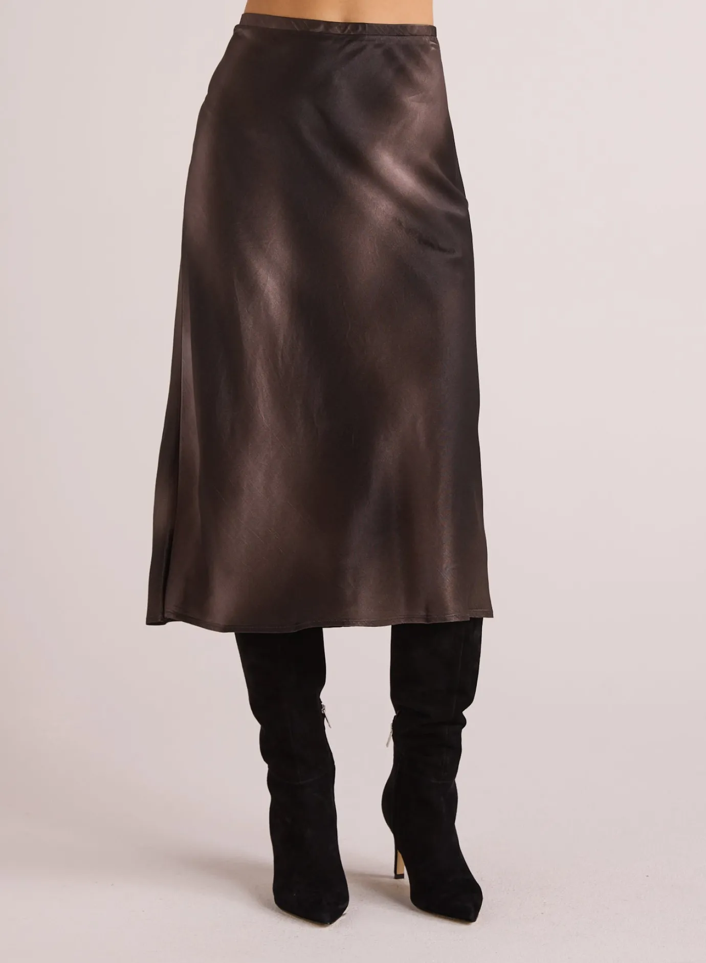 Bella Dahl Nora Midi Bias Skirt - Smoke Gradient Print- Skirts