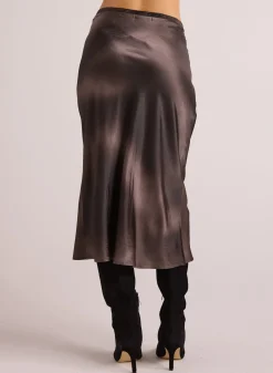 Bella Dahl Nora Midi Bias Skirt - Smoke Gradient Print- Skirts