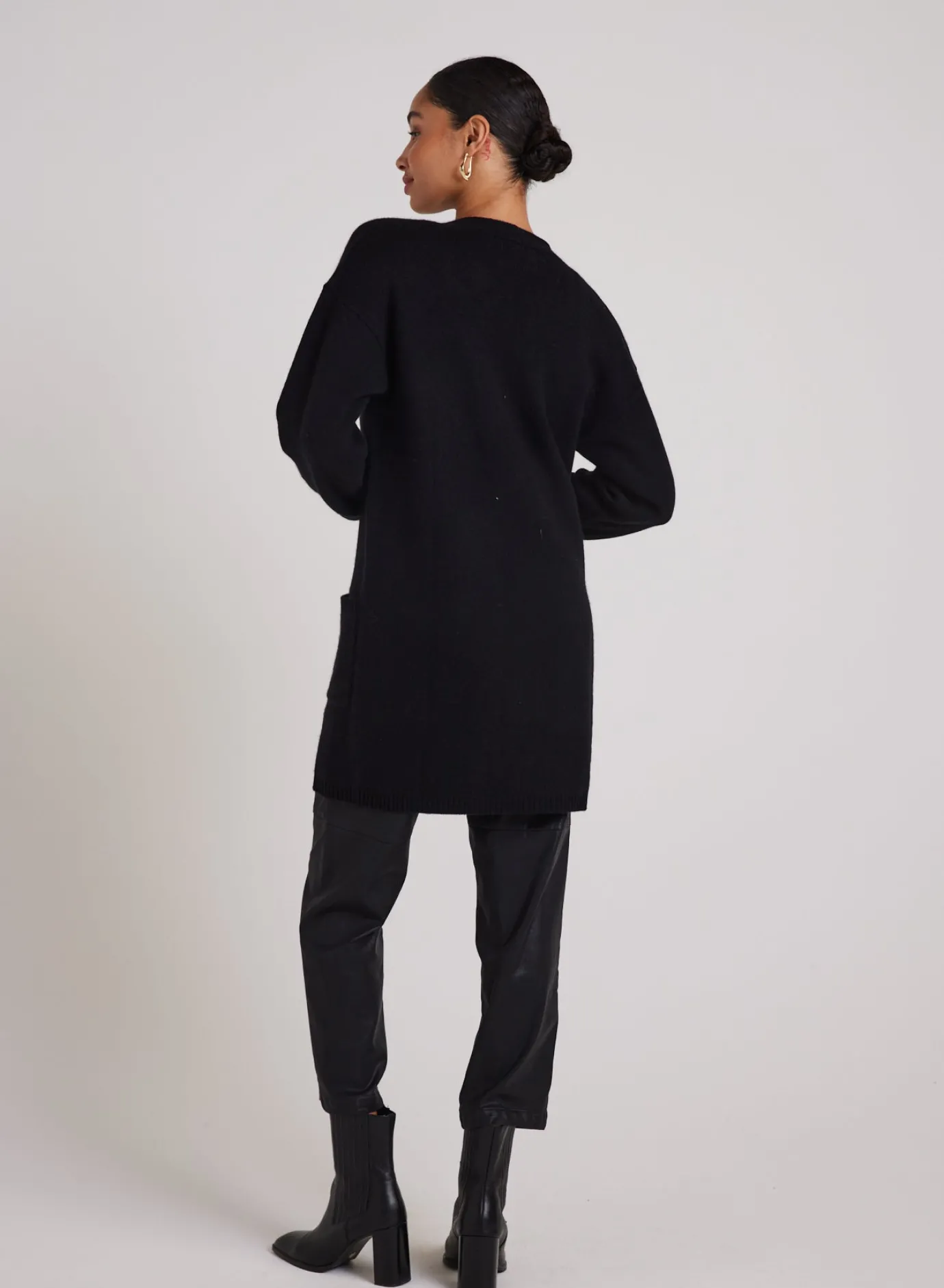 Bella Dahl Open Front Wool Cashmere Blend Cardigan - - Sweaters